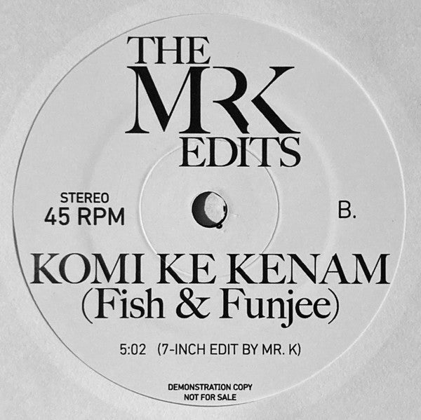 Wela Wela / Komi Ke Kenam (Fish & Funjee) 7" | Mint (M) Mint (M) Get Cheap Vinyl