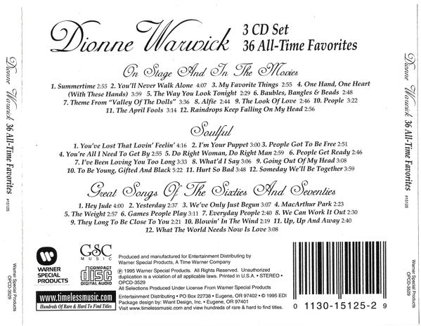 36 All-Time Favorites *CD* | Mint (M) Mint (M) Get Cheap Vinyl