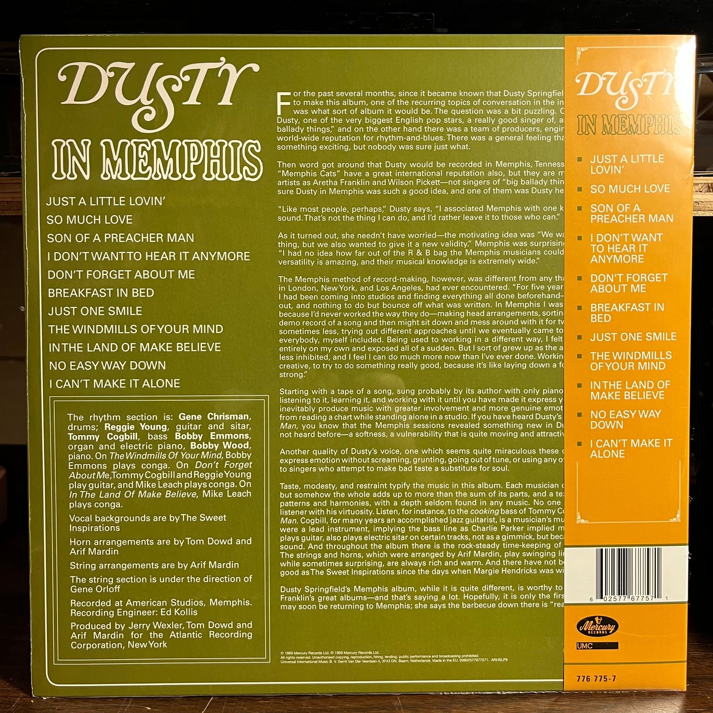 Dusty In Memphis (VINYL) | Mint (M) Near Mint- (NM-) Get Cheap Vinyl