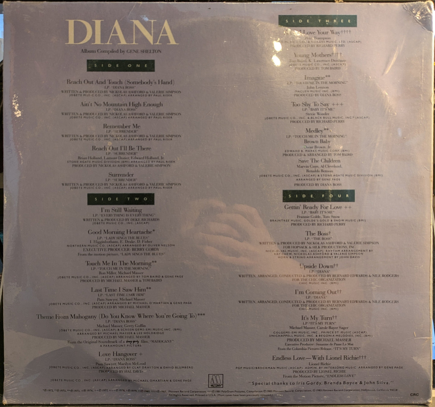 Diana Ross Anthology (2xVINYL) | Mint (M) Excellent (EX) Get Cheap Vinyl