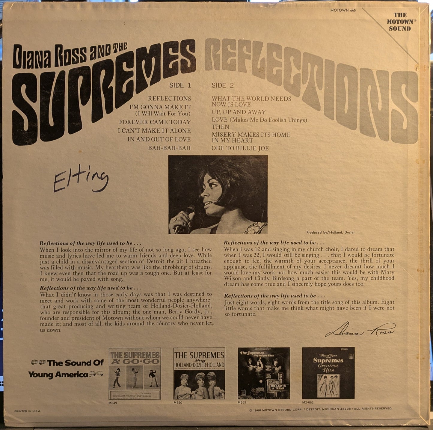 Reflections (VINYL) | Excellent+ (EX+) Near Mint- (NM-) Get Cheap Vinyl