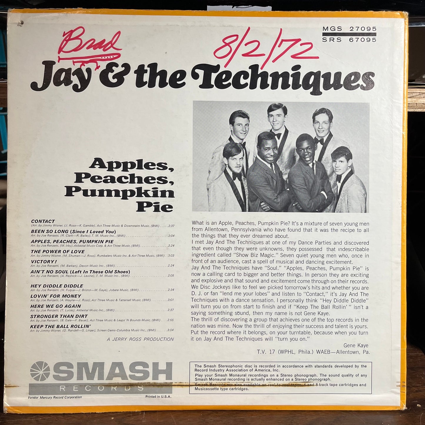 Apples, Peaches, Pumpkin Pie (VINYL) | Excellent+ (EX+) Excellent (EX) Get Cheap Vinyl