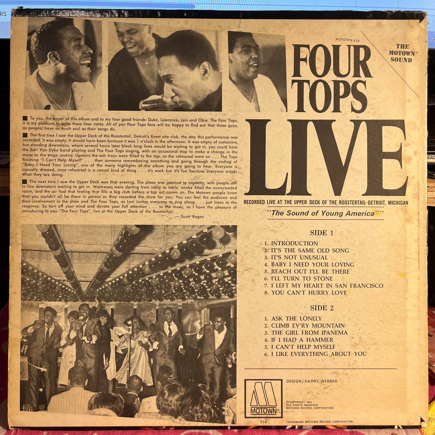 Four Tops Live | Excellent (EX) Very Good Plus (VG+) Get Cheap Vinyl