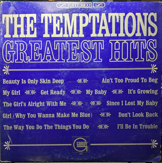 The Temptations Greatest Hits (VINYL) | Excellent (EX) Very Good Plus (VG+) Get Cheap Vinyl