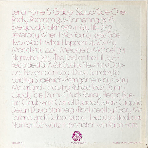 Lena & Gabor | Excellent (EX) Near Mint (NM) Get Cheap Vinyl