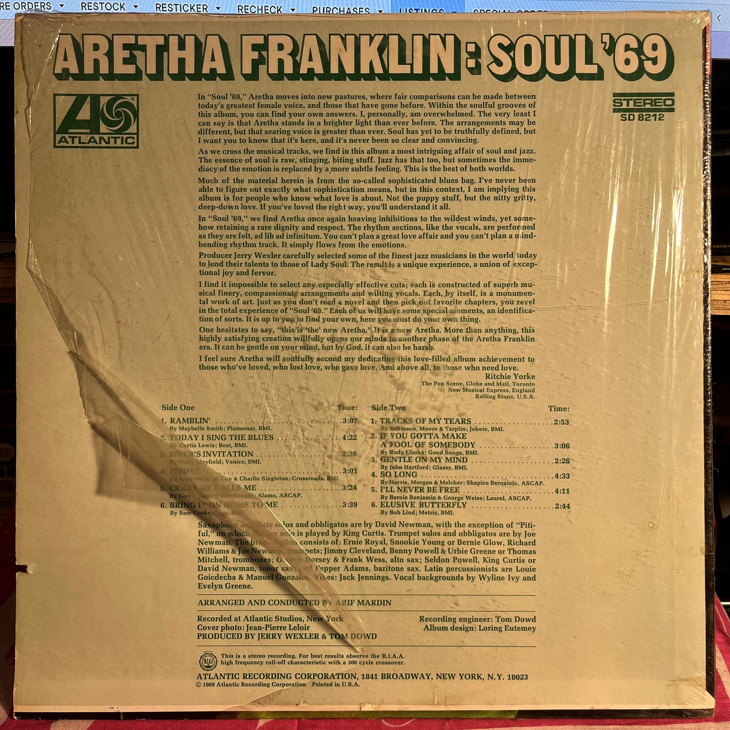 Soul '69 *MGM/SHRINK* | Excellent (EX) Near Mint (NM) Get Cheap Vinyl