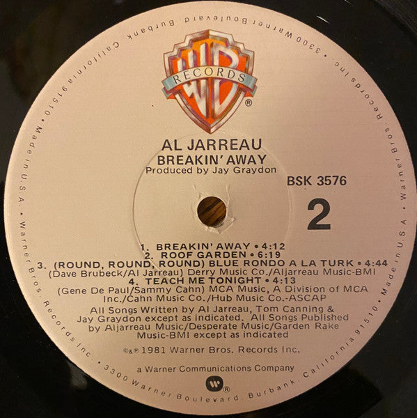 Breakin' Away (VINYL) | Excellent (EX) Excellent (EX) Get Cheap Vinyl