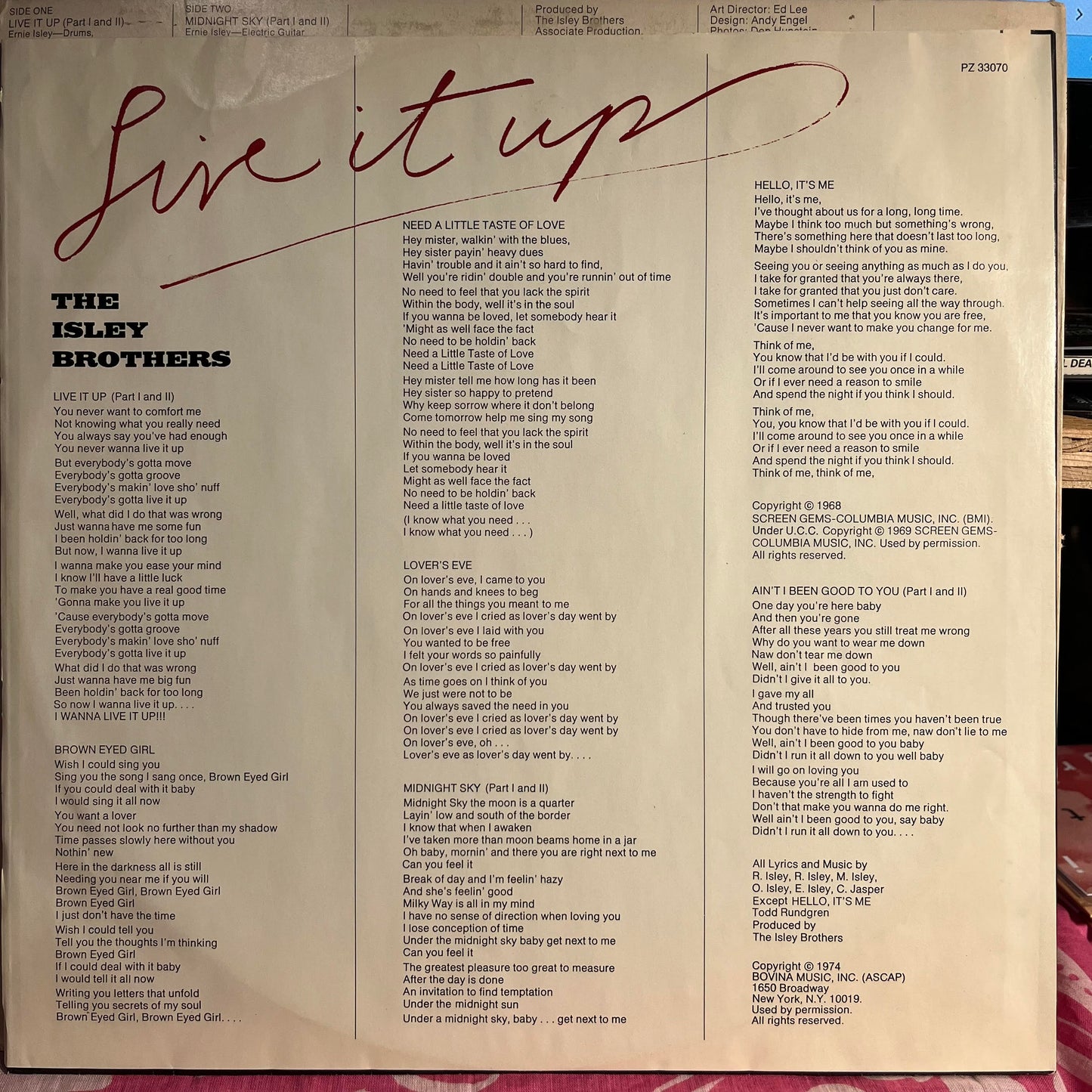 Live It Up *PITMAN* | Excellent (EX) Very Good Plus (VG+) Get Cheap Vinyl