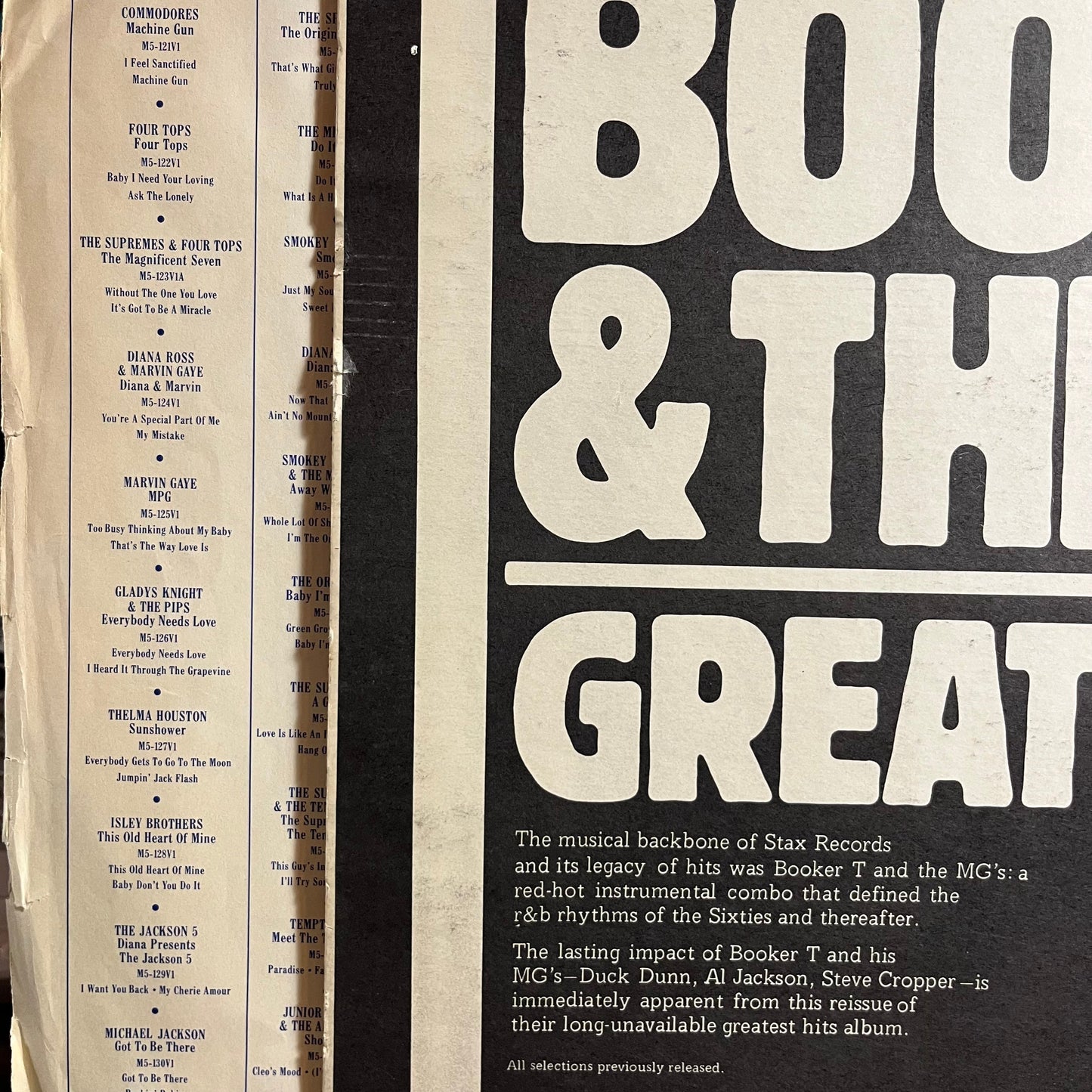 Booker T. & The M.G.'s Greatest Hits (VINYL) | Excellent (EX) Excellent (EX) Get Cheap Vinyl