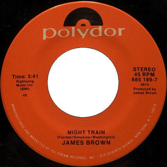 Night Train / Papa's Got A Brand New Bag *45* | Near Mint (NM) Generic Get Cheap Vinyl