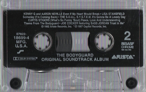 The Bodyguard (Original Soundtrack Album) *CASSETTE* | Near Mint (NM) Near Mint (NM) Get Cheap Vinyl