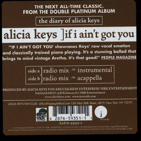If I Ain't Got You (VINYL) | Near Mint (NM or M-) Generic Get Cheap Vinyl