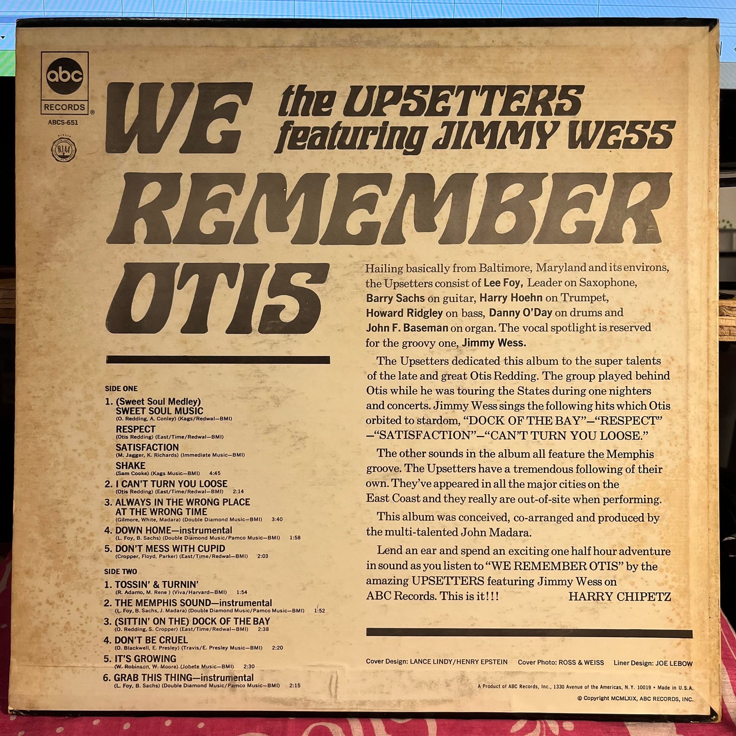 We Remember Otis *PROMO* | Near Mint (NM) Very Good Plus (VG+) Get Cheap Vinyl