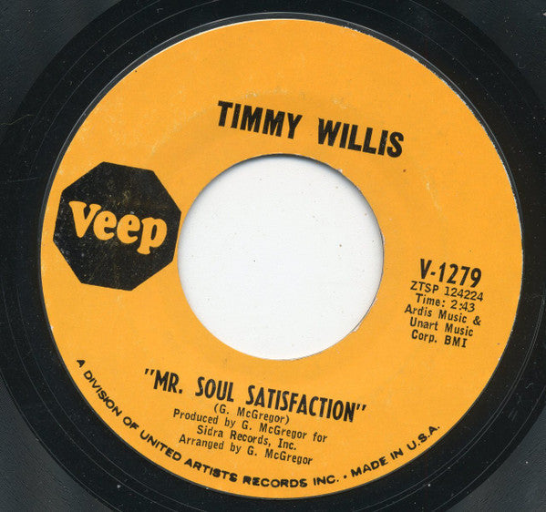 Mr. Soul Satisfaction / I'm Wondering (7" VINYL) | Very Good (VG) Generic Get Cheap Vinyl