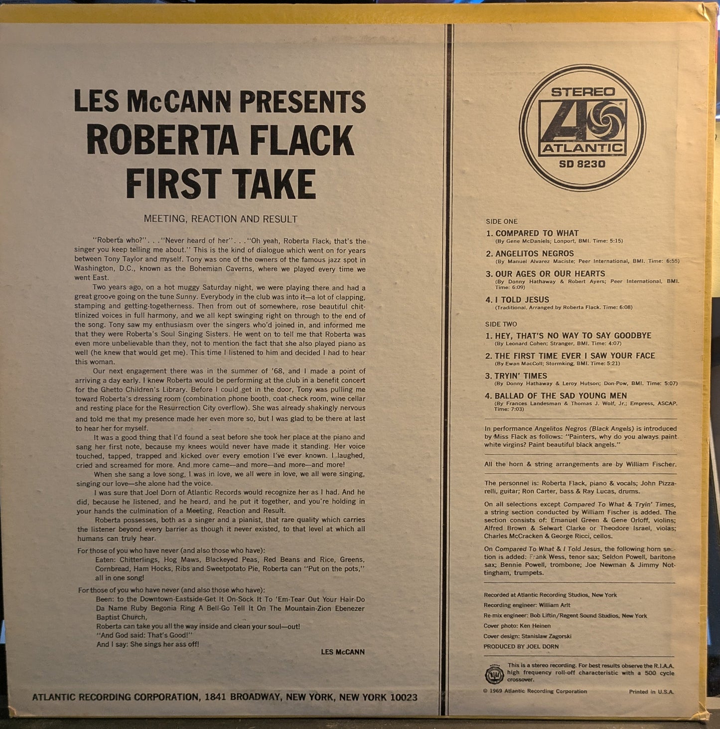 First Take (VINYL) | Very Good (VG) Excellent (EX) Get Cheap Vinyl