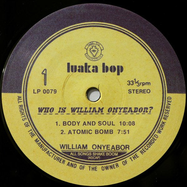 Who Is William Onyeabor? | Mint (M) Mint (M) Get Cheap Vinyl