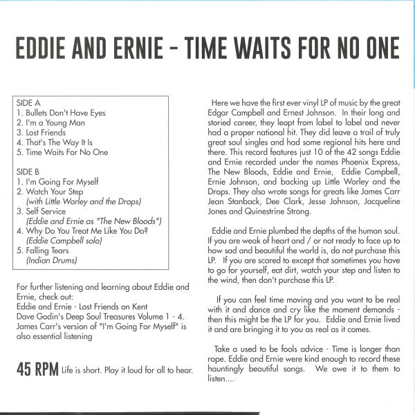 Time Waits For No One | Mint (M) Mint (M) Get Cheap Vinyl
