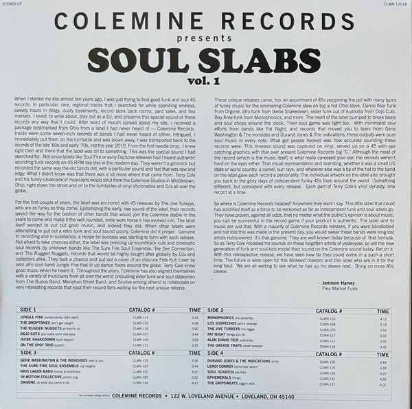 Soul Slabs Vol. 1 | Mint (M) Mint (M) Get Cheap Vinyl