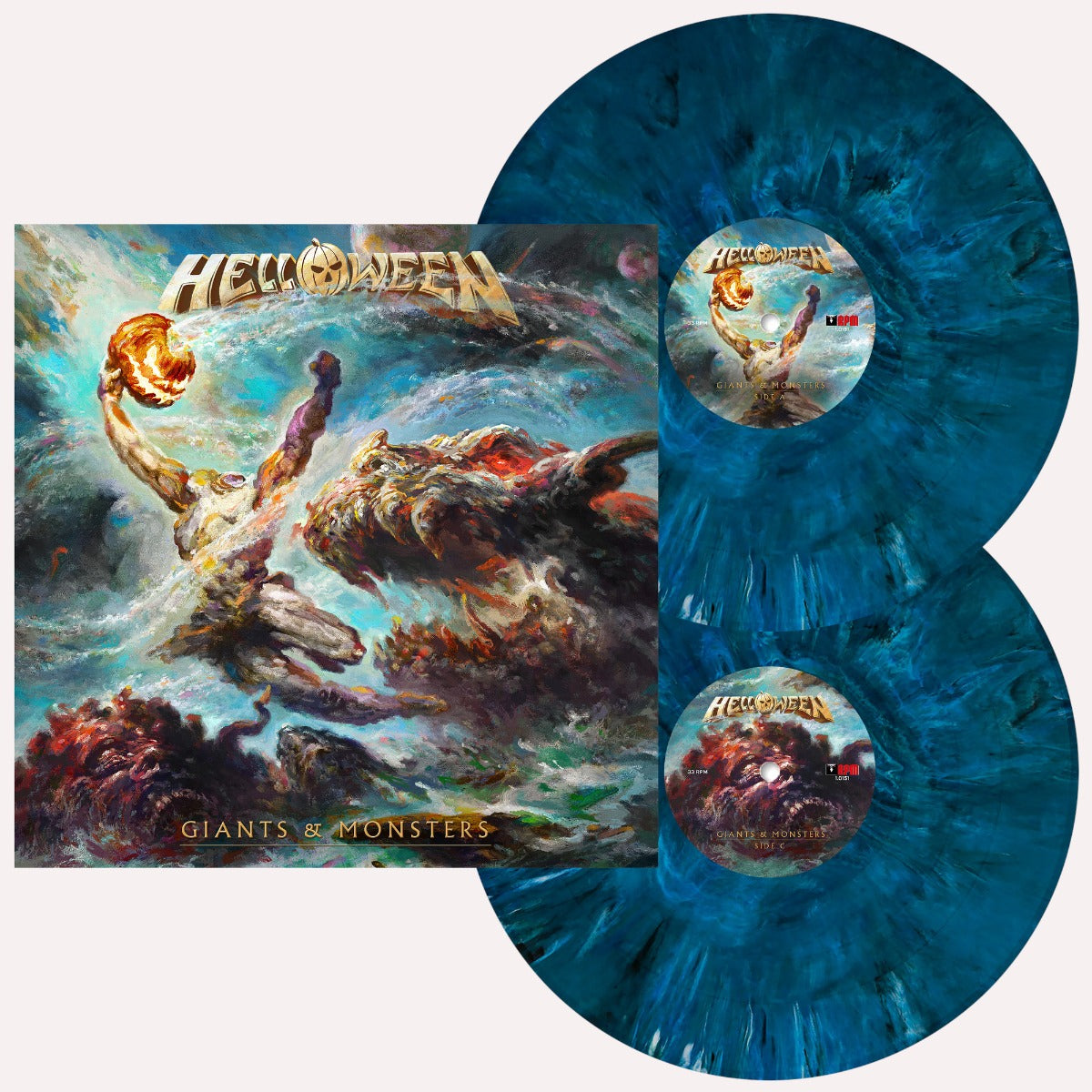 Giants & Monsters (Ocean Blue Marbled Vinyl) (Pumpkin Etching & Booklet) [2LP] | Get Cheap Vinyl