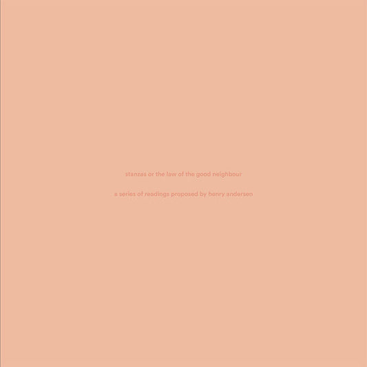 Stanzas Or The Law Of The Good Neighbour | Get Cheap Vinyl