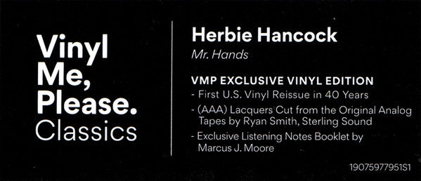 Mr. Hands | Mint (M) Mint (M) Get Cheap Vinyl