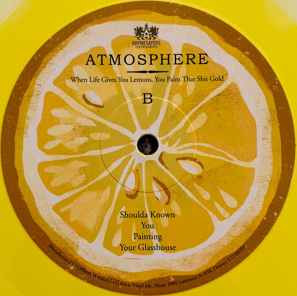 When Life Gives You Lemons, You Paint That Shit Gold (DINGED) | Mint (M) Excellent+ (EX+) Get Cheap Vinyl