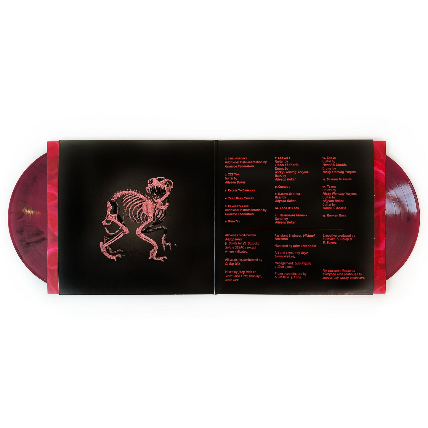 Skelethon: Instrumentals (MAROON & BLACK MARBLE VINYL) | Mint (M) Mint (M) Get Cheap Vinyl