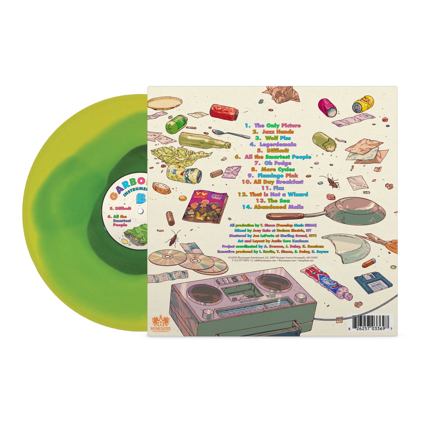 Garbology: Instrumentals (YELLOW, GREEN & BLACK VINYL) | Mint (M) Get Cheap Vinyl