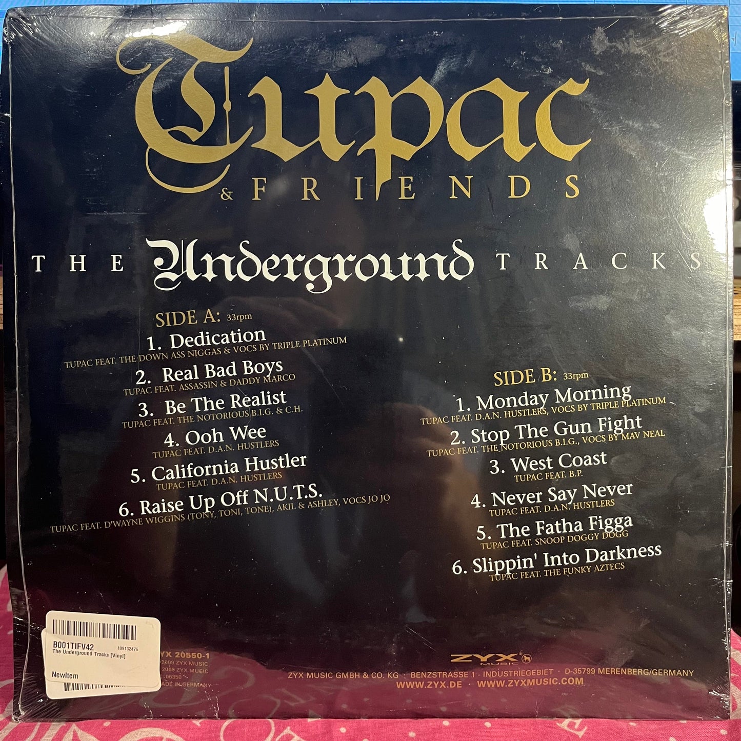 Tupac & Friends - The Underground Tracks | Mint (M) Very Good Plus (VG+) Get Cheap Vinyl