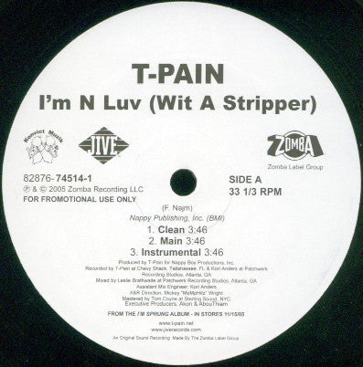 I'm N Luv (Wit A Stripper) / I'm N Luv (Wit A Dancer) | Excellent (EX) Excellent (EX) Get Cheap Vinyl