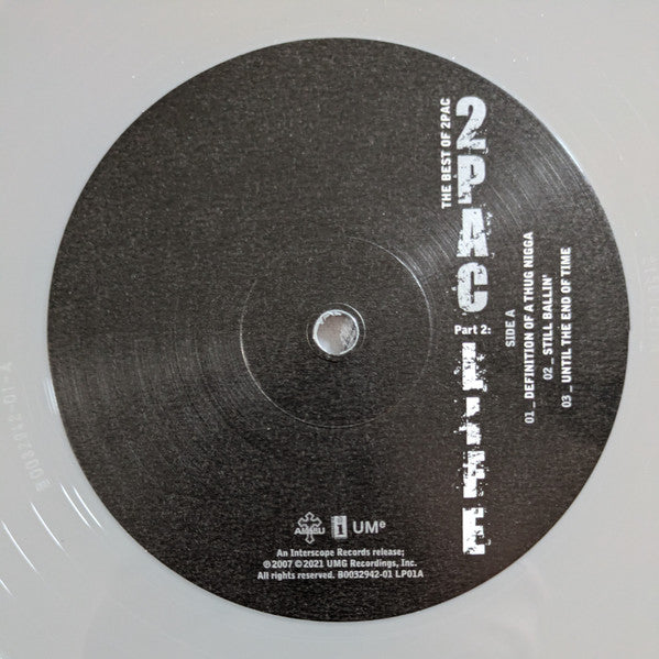 The Best Of 2Pac - Part 2: Life (2xGREY VINYL) | Excellent (EX) Near Mint (NM or M-) Get Cheap Vinyl