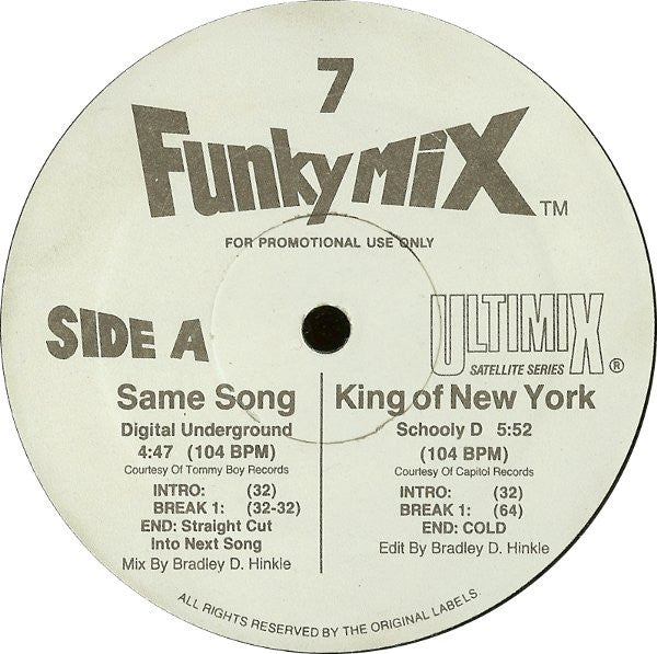 Funkymix 7 *RECORD 1 ONLY* | Excellent (EX) Near Mint (NM) Get Cheap Vinyl