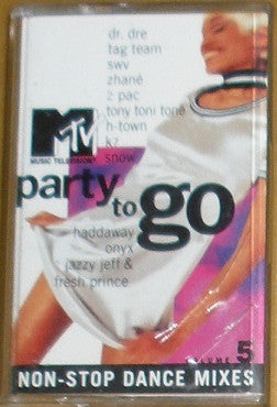 MTV Party To Go Volume 5 *CASSETTE* | Excellent (EX) Near Mint (NM) Get Cheap Vinyl