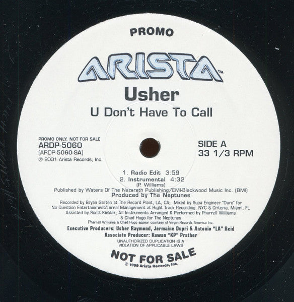 U Don't Have To Call VINYL) | Near Mint (NM) Generic Get Cheap Vinyl
