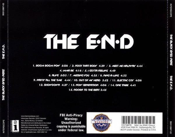 The E.N.D (CD) | Near Mint (NM) Near Mint (NM) Get Cheap Vinyl