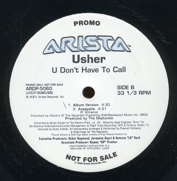 U Don't Have To Call VINYL) | Near Mint (NM) Generic Get Cheap Vinyl