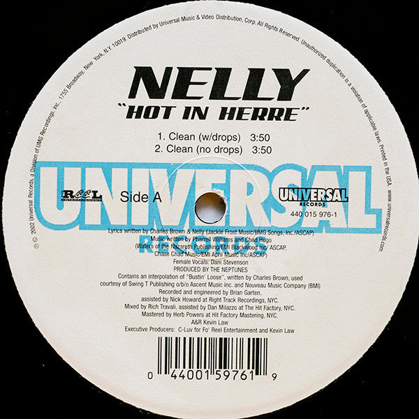 Hot In Herre (VINYL) | Near Mint (NM) Near Mint (NM) Get Cheap Vinyl