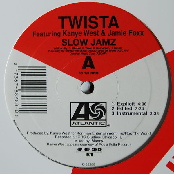 Slow Jamz (VINYL) | Very Good Plus (VG+) Excellent (EX) Get Cheap Vinyl