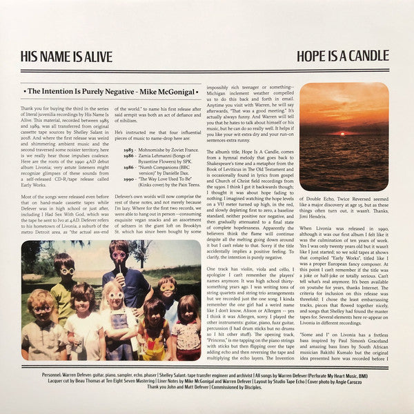 Hope Is A Candle (Home Recordings 1985-1990 Vol. 3) | Mint (M) Mint (M) Get Cheap Vinyl
