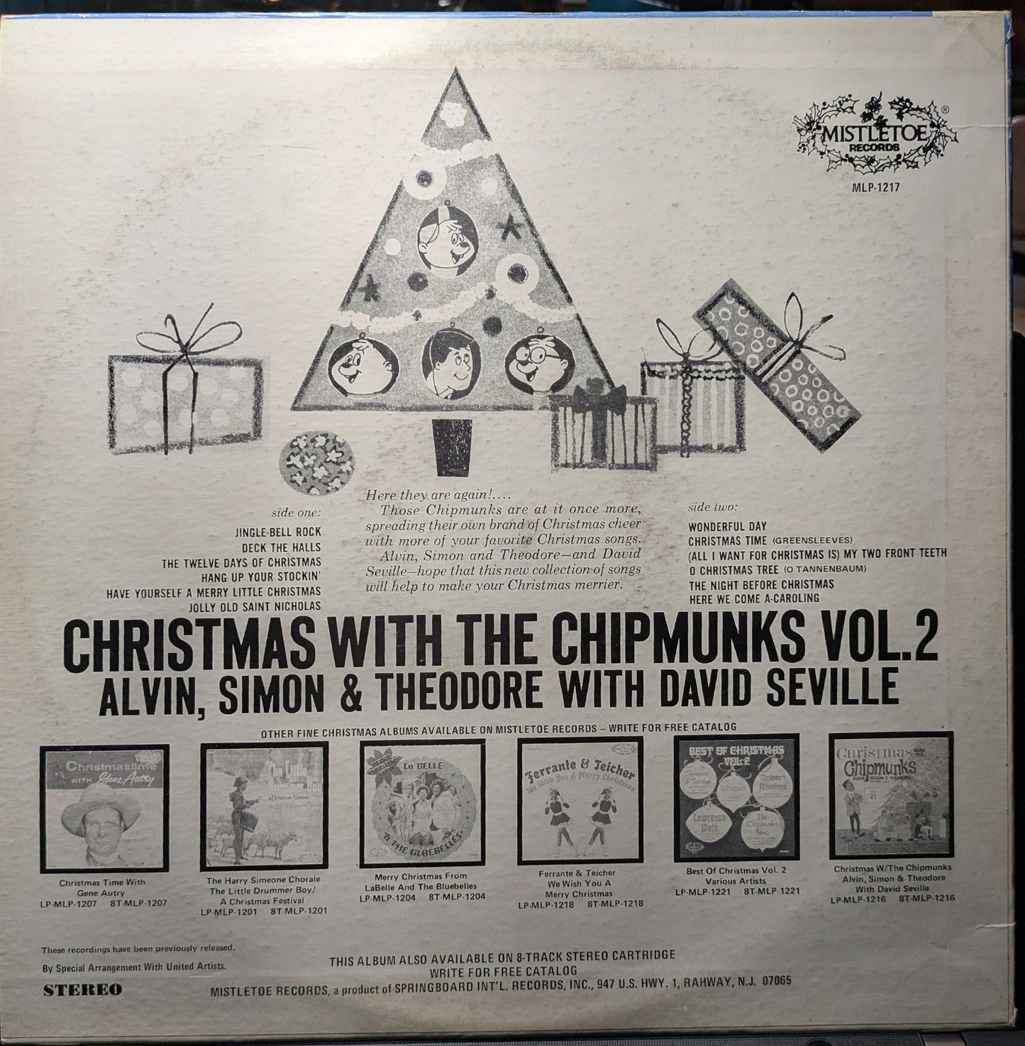 Christmas With The Chipmunks Volume 2 (VINYL) | Excellent (EX) Excellent (EX) Get Cheap Vinyl