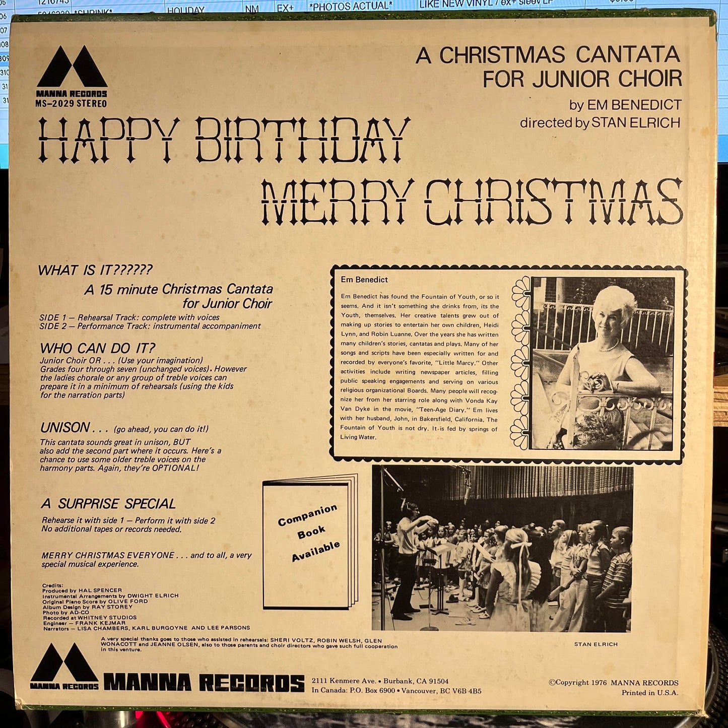 Happy Birthday Merry Christmas | Near Mint (NM) Excellent+ (EX+) Get Cheap Vinyl