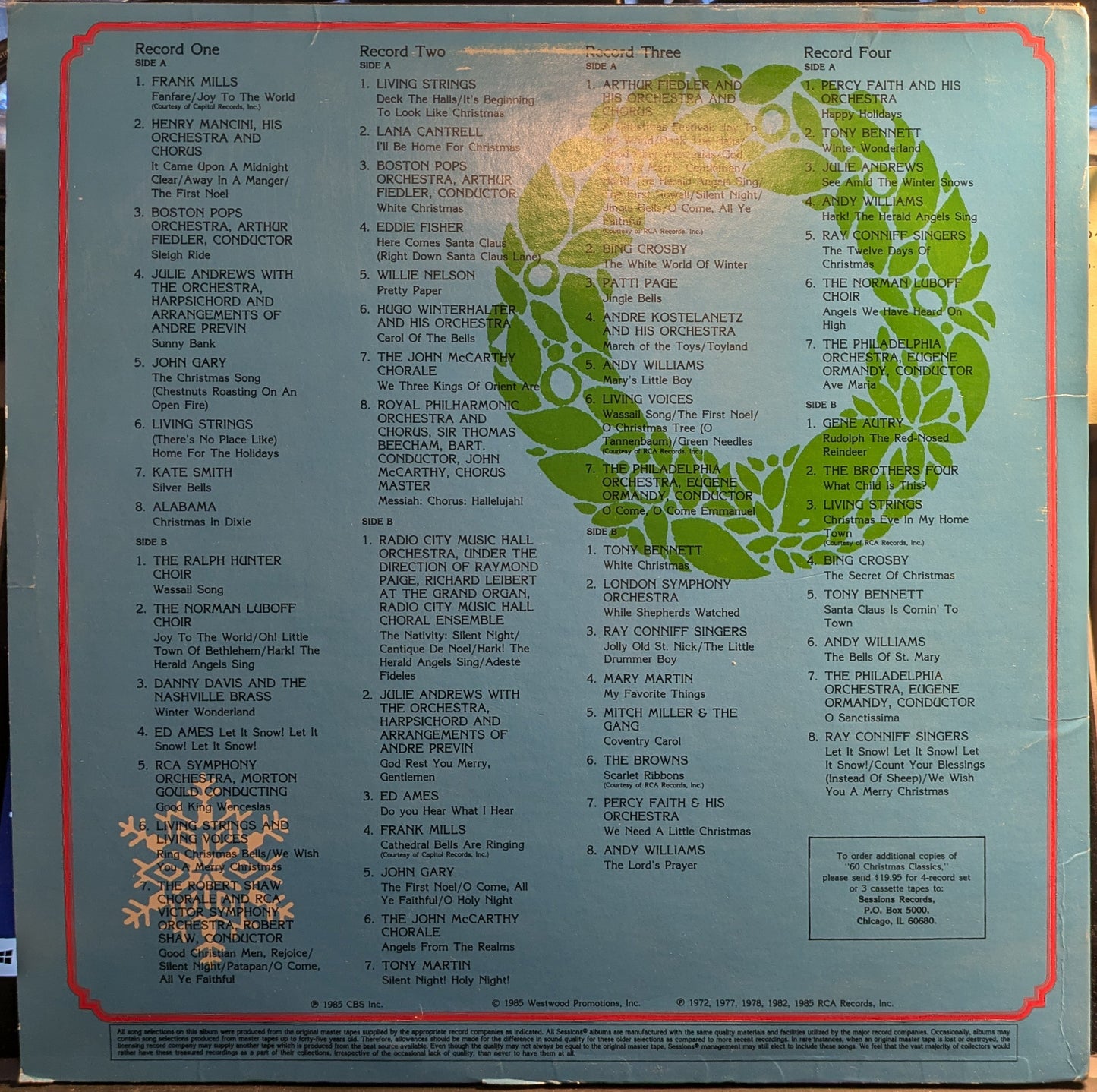 60 Christmas Classics (4xVINYL) | Near Mint (NM) Excellent (EX) Get Cheap Vinyl