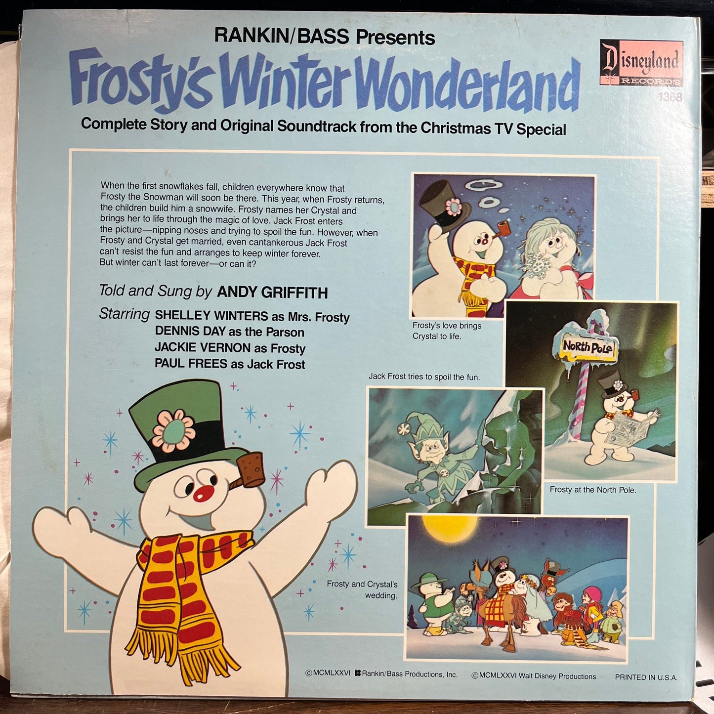 Frosty's Winter Wonderland (VINYL) | Very Good Plus (VG+) Near Mint- (NM-) Get Cheap Vinyl