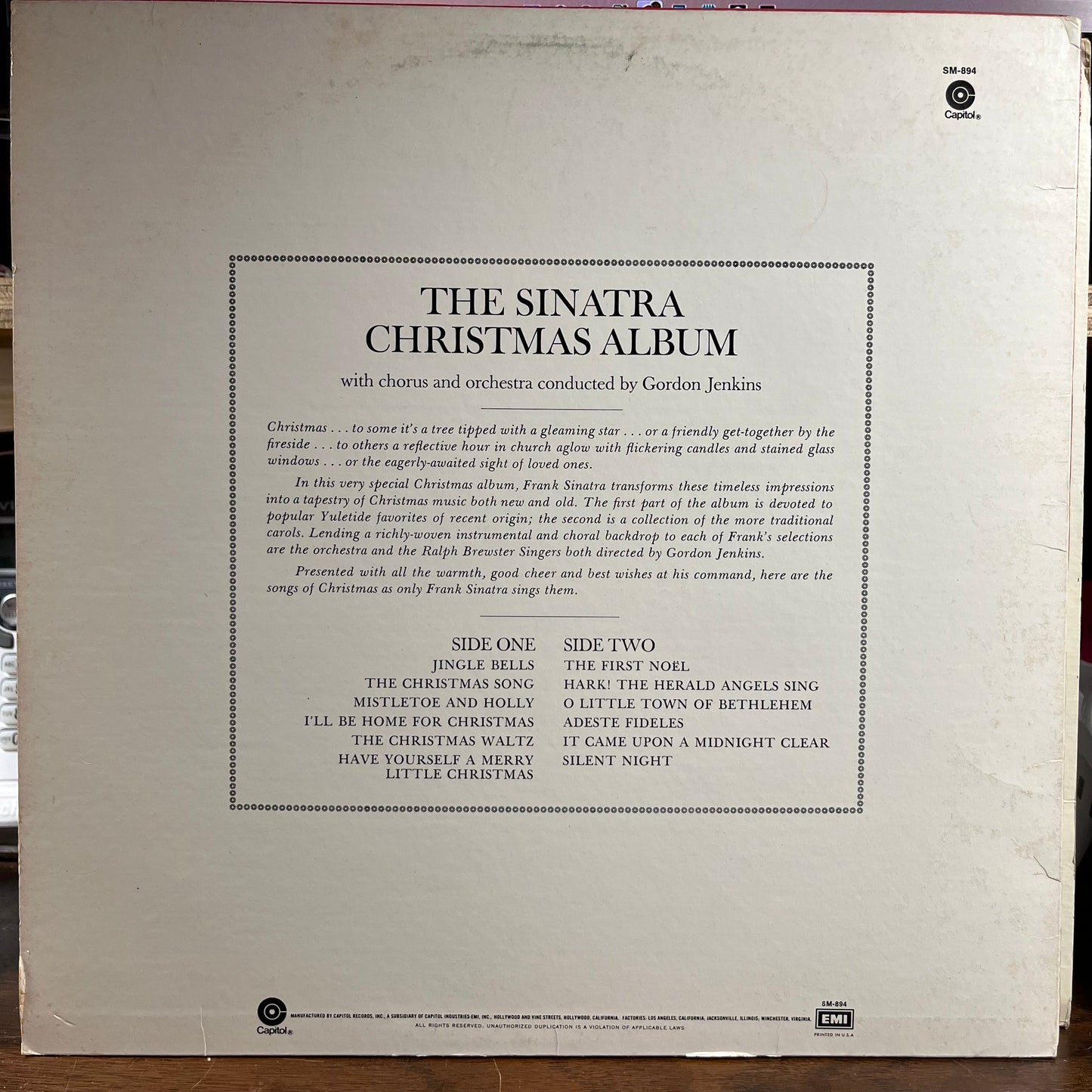The Sinatra Christmas Album (VINYL) | Very Good Plus Plus (VG++) Excellent (EX) Get Cheap Vinyl