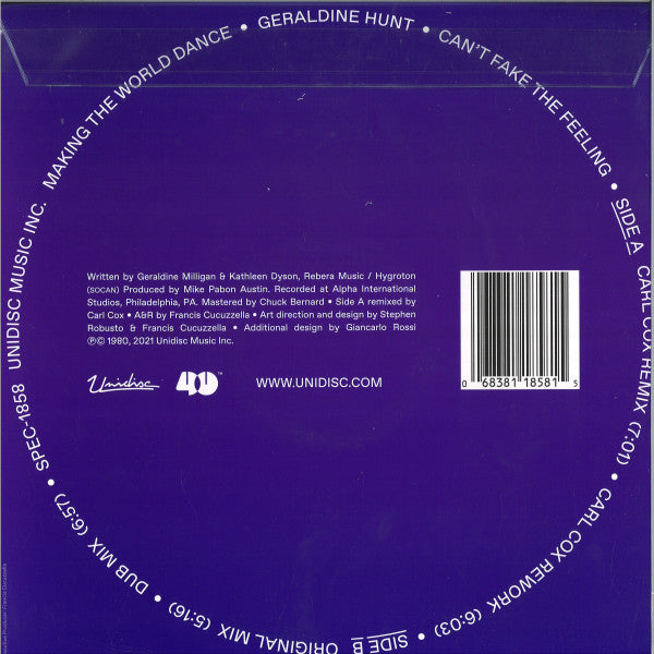 Can't Fake The Feeling (Carl Cox Remix) | Mint (M) Mint (M) Get Cheap Vinyl