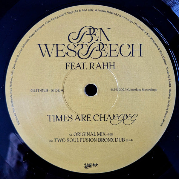 Times Are Changing (Two Soul Fusion Remixes)(VINYL) | Mint (M) Mint (M) Get Cheap Vinyl