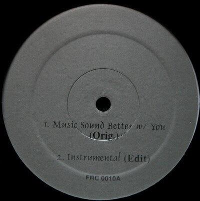 Music Sounds Better With You / Burnin (VINYL) | Mint (M) Generic Get Cheap Vinyl