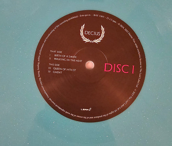 Decius Vol. II (Splendour & Obedience)(TURQUOISE VINYL) | Mint (M) Mint (M) Get Cheap Vinyl