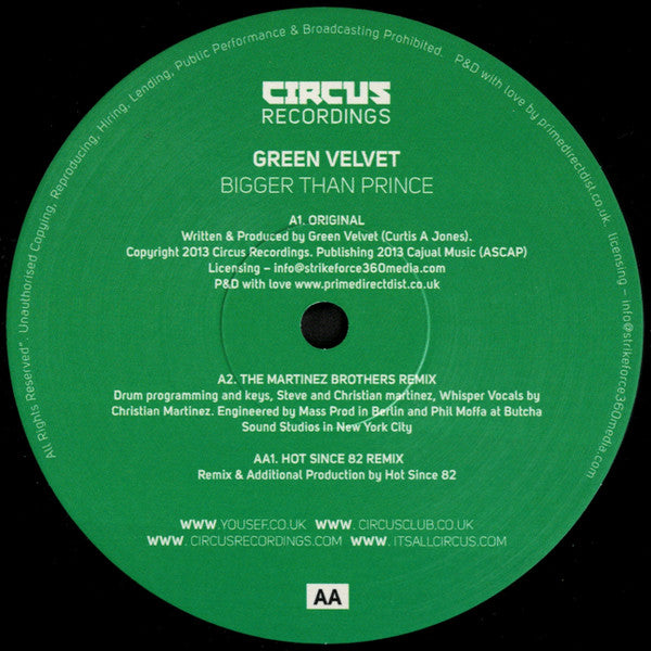Bigger Than Prince | Mint (M) Generic Get Cheap Vinyl