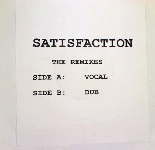 Satisfaction (The Remixes) | Excellent (EX) Generic Get Cheap Vinyl